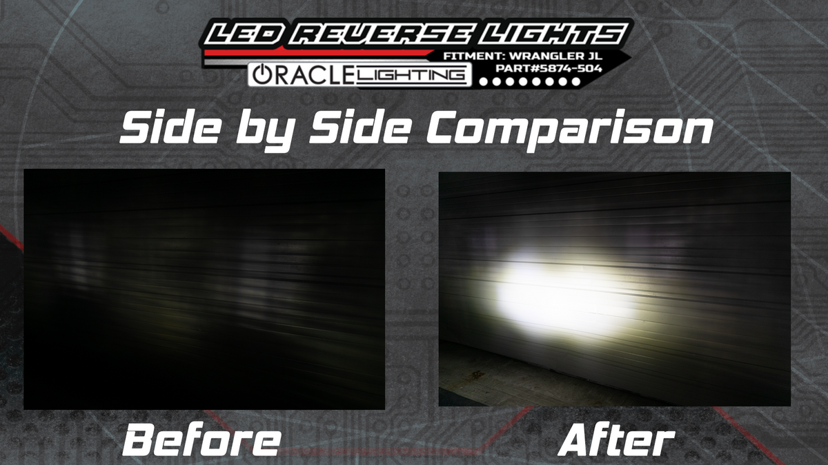 Oracle Lighting 5874-504 2018-2025 Jeep Wrangler Back Up Light Set