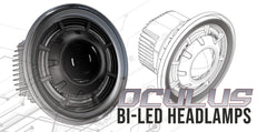 Oracle Lighting 5876-001 Oculus 7" Bi-LED Projector Headlights for Jeep Wrangler JK - White LED