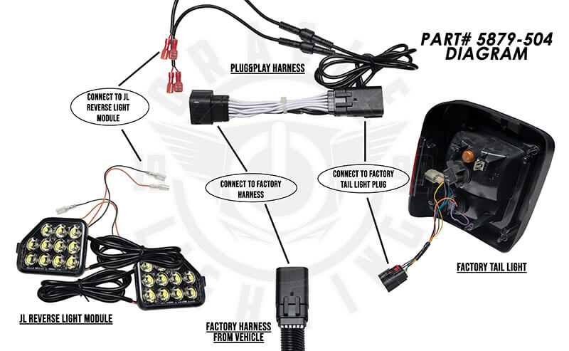 Oracle Lighting 5879-504 2018-2024 Jeep Wrangler Multi-Purpose Wiring Harness