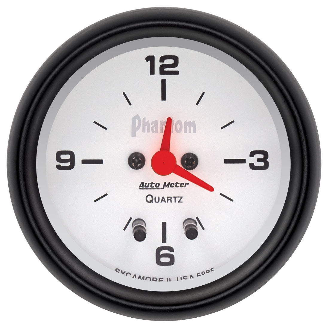 AutoMeter 5885 - GAUGE, CLOCK, 2 5/8", 12HR, ANALOG, PHANTOM 3