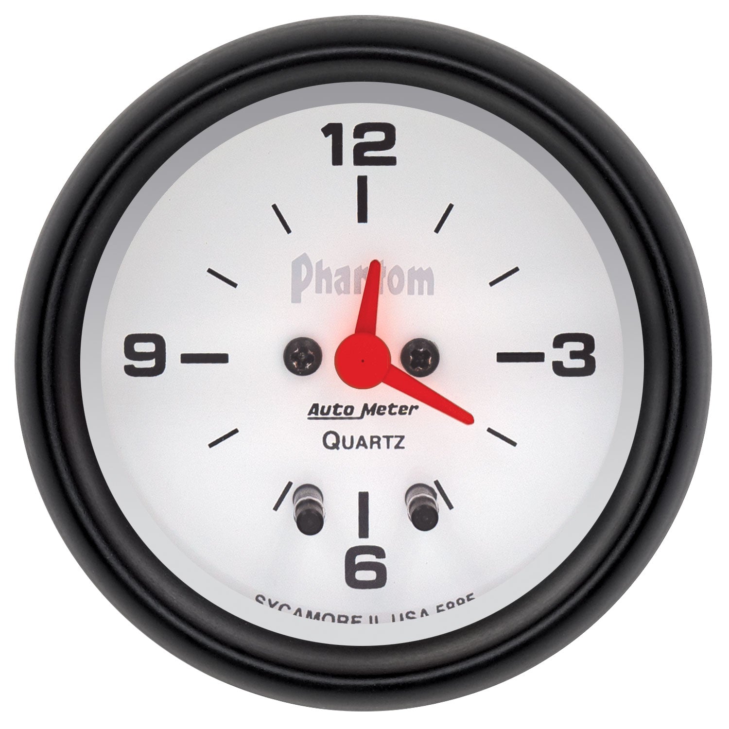 AutoMeter 5885 - GAUGE, CLOCK, 2 5/8", 12HR, ANALOG, PHANTOM 3