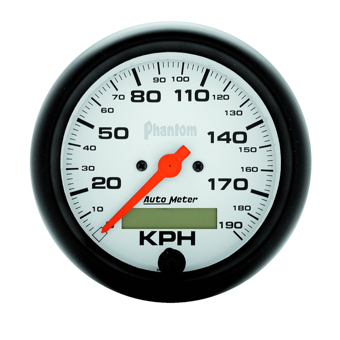 AutoMeter 5887-M - GAUGE, SPEEDOMETER, 3 3/8", 190KM/H, ELEC. PROG. W/ LCD ODO, PHANTOM 4