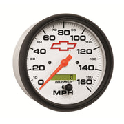 AutoMeter 5889-00406 - GAUGE, SPEEDOMETER, 5", 160MPH, ELEC. PROGRAMMABLE, CHEVY RED BOWTIE, WHITE 4