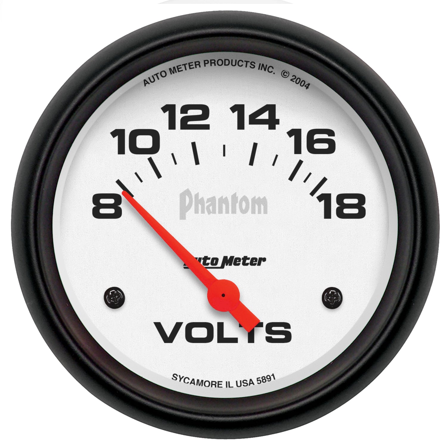 AutoMeter 5891 - GAUGE, VOLTMETER, 2 5/8", 18V, ELECTRIC, PHANTOM 3