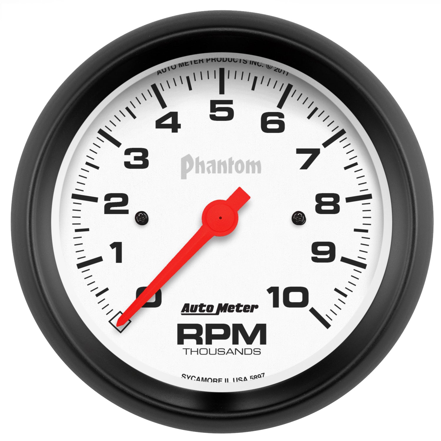AutoMeter 5897 - GAUGE, TACHOMETER, 3 3/8", 10K RPM, IN-DASH, PHANTOM 3
