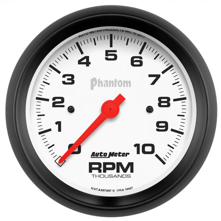 AutoMeter 5897 - GAUGE, TACHOMETER, 3 3/8", 10K RPM, IN-DASH, PHANTOM 3
