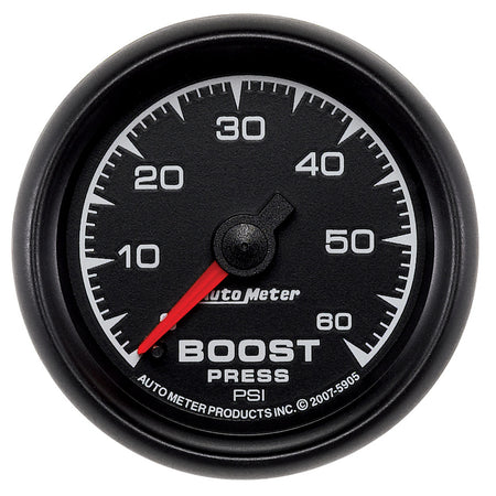 AutoMeter 5905 - GAUGE, BOOST, 2 1/16", 60PSI, MECHANICAL, ES 3