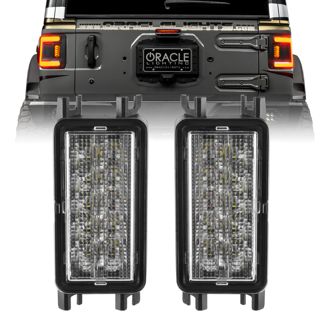 Oracle Lighting 5915-JL-023 2018-2025 Jeep Wrangler Back Up Light Set