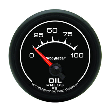AutoMeter 5927 - GAUGE, OIL PRESSURE, 2 1/16", 100PSI, ELECTRIC, ES 3