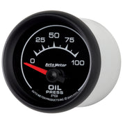 AutoMeter 5927 - GAUGE, OIL PRESSURE, 2 1/16", 100PSI, ELECTRIC, ES 4