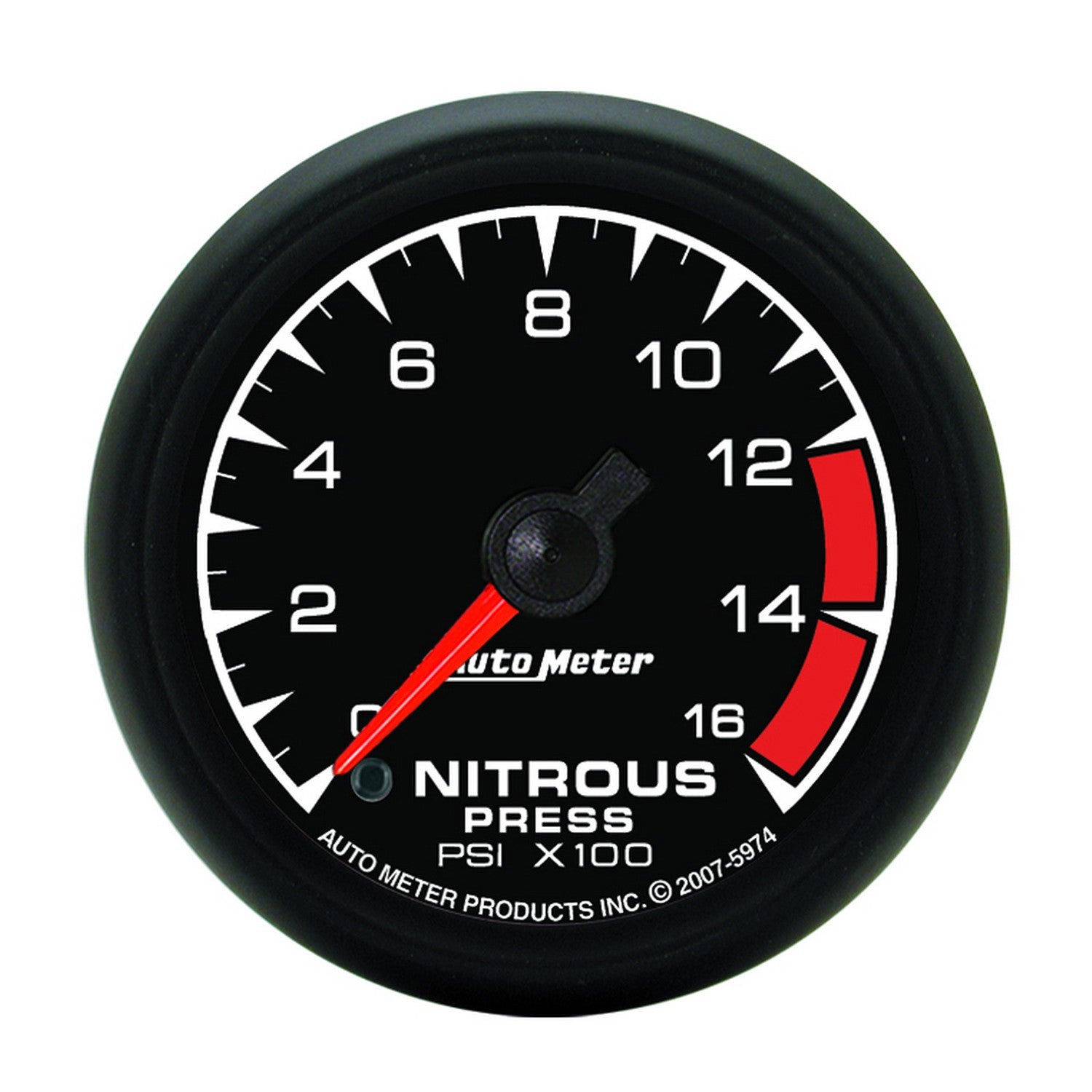 AutoMeter 5974 - GAUGE, NITROUS PRESSURE, 2 1/16", 1600PSI, DIGITAL STEPPER MOTOR, ES 3