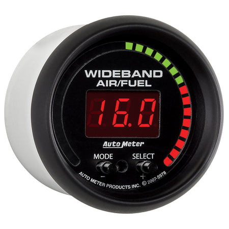 AutoMeter 5978 - GAUGE, AIR/FUEL RATIO-PRO, 2 1/16", 10:1-20:1, DIGITAL W/ PEAK & WARN, ES 5