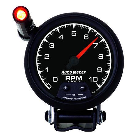AutoMeter 5990 - GAUGE, TACHOMETER, 3 3/4", 10K RPM, PEDESTAL W/ EXT. QUICK-LITE, ES 3