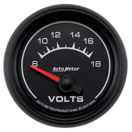 AutoMeter 5992 - GAUGE, VOLTMETER, 2 1/16", 18V, ELECTRIC, ES 3