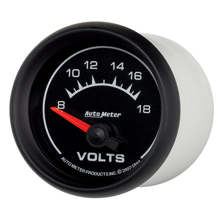 AutoMeter 5992 - GAUGE, VOLTMETER, 2 1/16", 18V, ELECTRIC, ES 4