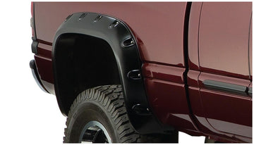 Bushwacker 60016-07 - Black Pocket/Rivet Style Textured Finish Rear Fender Flares For 1986-1995 Suzuki Samurai Bushwacker 1
