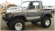 Bushwacker 60016-07 - Black Pocket/Rivet Style Textured Finish Rear Fender Flares For 1986-1995 Suzuki Samurai Bushwacker 2