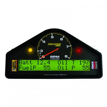AutoMeter 6012 - RACE DASH DISPLAY, 8K DUAL RANGE RPM/MPH/FUELP/OILP/OILT/WTMP/VOLT, PRO-COMP 4