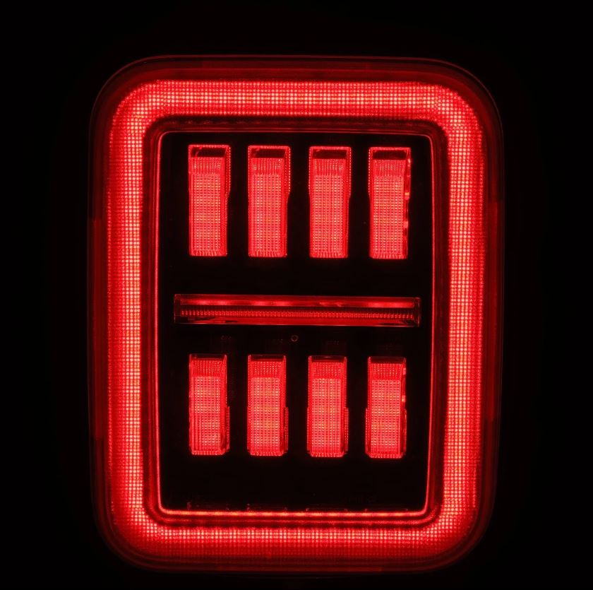 AlphaRex 602070 - Prismatic LED Taillights Black Red 4