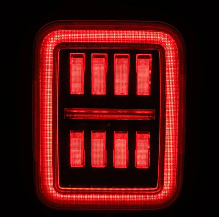 AlphaRex 602070 - Prismatic LED Taillights Black Red 4