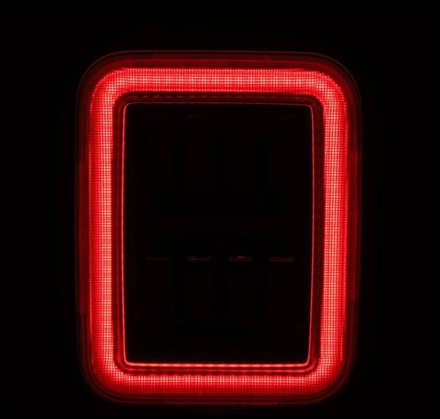 AlphaRex 602070 - Prismatic LED Taillights Black Red 5