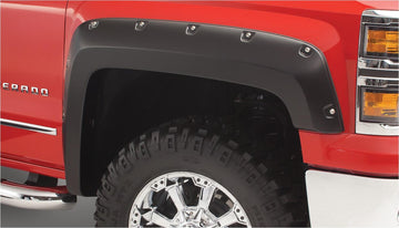 Bushwacker 60902-07 - Black Pocket/Rivet Style Textured Finish 4-Piece Fender Flare Set For 1986-1995 Suzuki Samurai Bushwacker 1