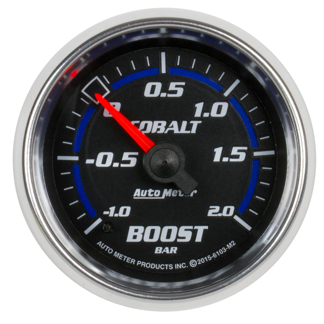 AutoMeter Body AutoMeter 6103-M2 - GAUGE, VAC/BOOST, 2 1/16", -1 - +2 BAR, MECHANICAL, COBALT