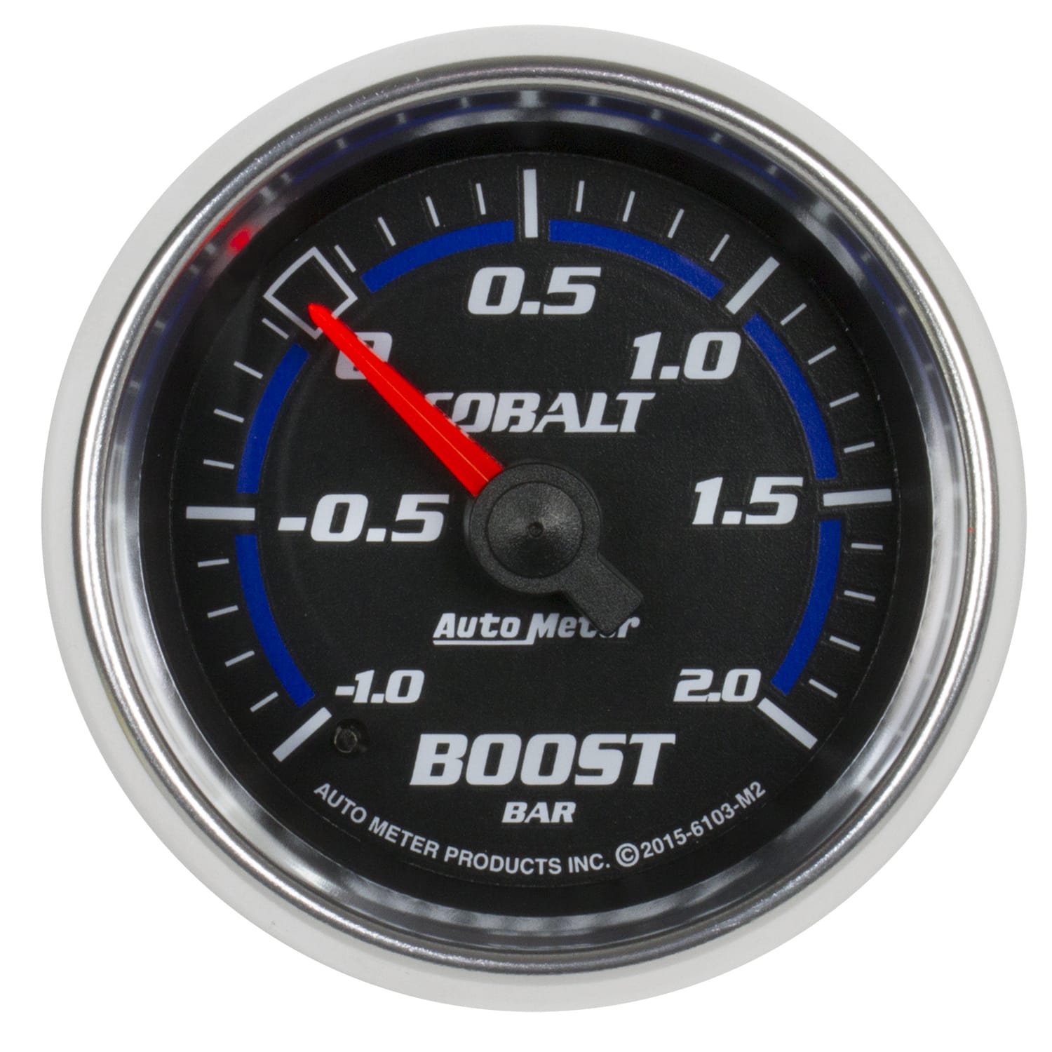 AutoMeter Body AutoMeter 6103-M2 - GAUGE, VAC/BOOST, 2 1/16", -1 - +2 BAR, MECHANICAL, COBALT