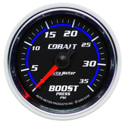 AutoMeter 6104 - GAUGE, BOOST, 2 1/16", 35PSI, MECHANICAL, COBALT 3