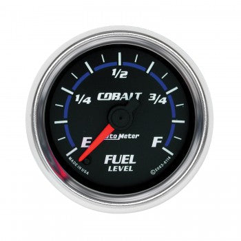 AutoMeter 6114 - GAUGE, FUEL LEVEL, 2 1/16", 0-280O PROGRAMMABLE, COBALT 4