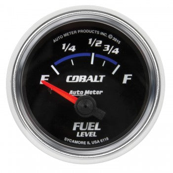 AutoMeter 6118 - GAUGE, FUEL LEVEL, 2 1/16", 16OE TO 158OF, ELEC, COBALT 4
