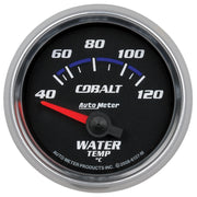 AutoMeter 6137-M - GAUGE, WATER TEMP, 2 1/16", 40-120?C, ELECTRIC, COBALT 3