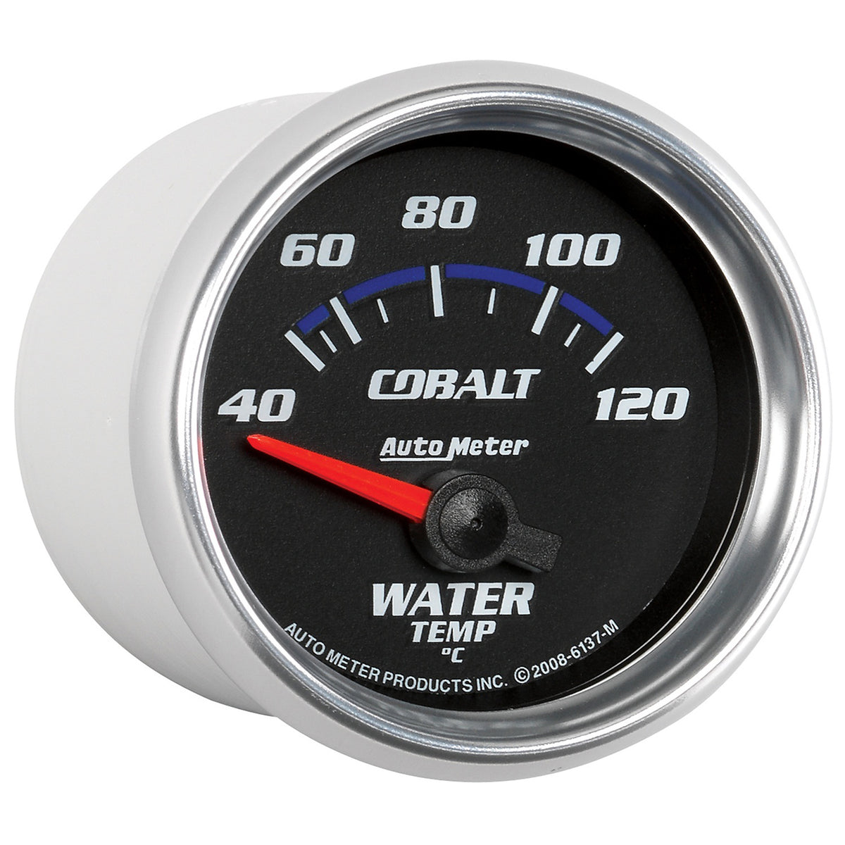 AutoMeter 6137-M - GAUGE, WATER TEMP, 2 1/16", 40-120?C, ELECTRIC, COBALT 5