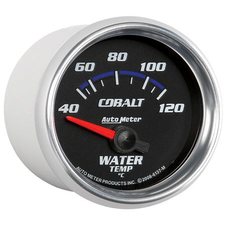AutoMeter 6137-M - GAUGE, WATER TEMP, 2 1/16", 40-120?C, ELECTRIC, COBALT 5
