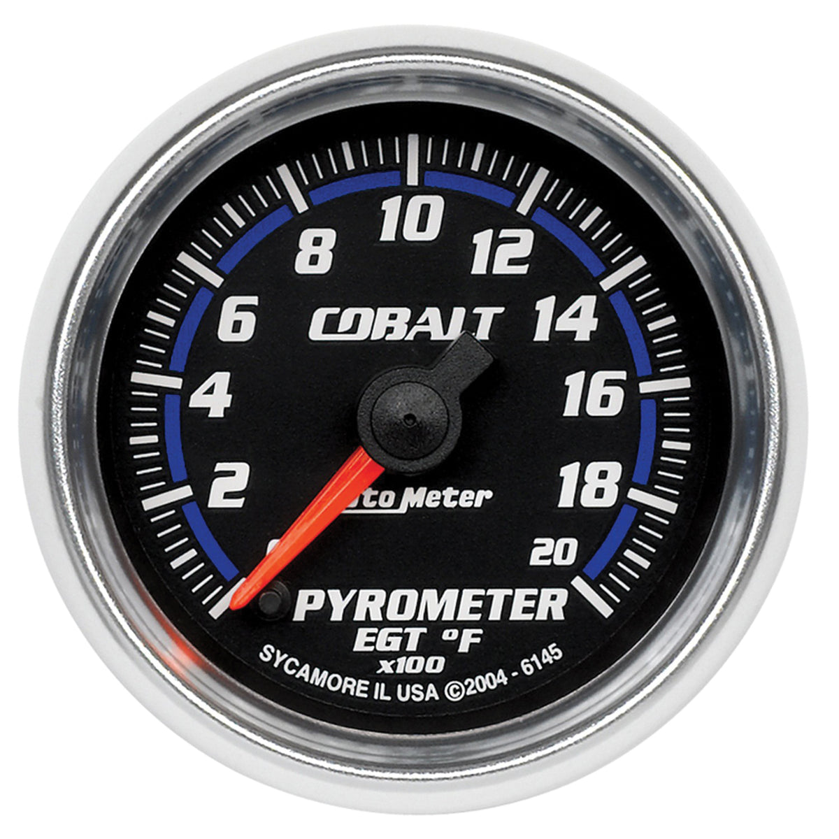 AutoMeter 6145 - GAUGE, PYROMETER (EGT), 2 1/16", 2000?F, DIGITAL STEPPER MOTOR, COBALT 3