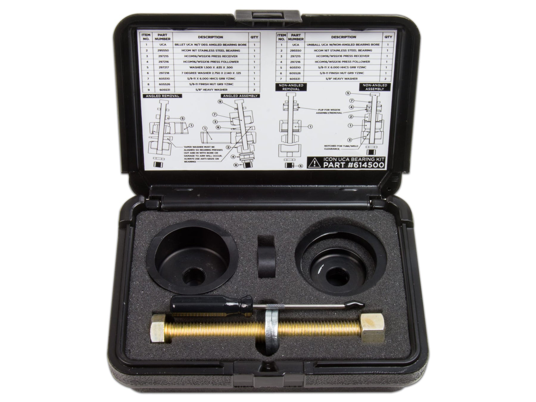 ICON Suspension ICON Vehicle Dynamics 614518 - ON VEHICLE UNIBALL REPLACEMENT TOOL KIT