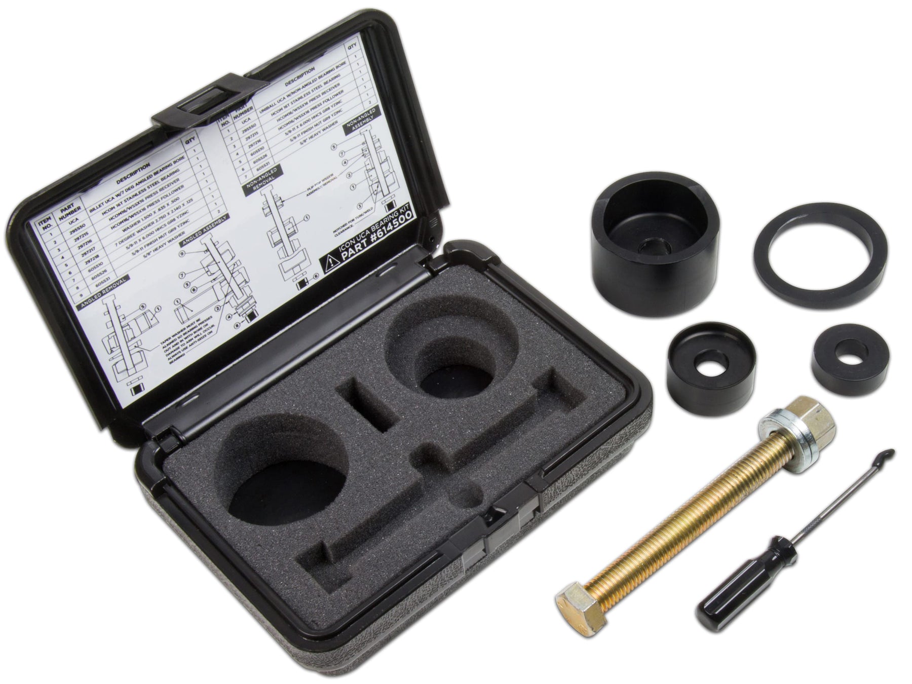 ICON Suspension ICON Vehicle Dynamics 614518 - ON VEHICLE UNIBALL REPLACEMENT TOOL KIT