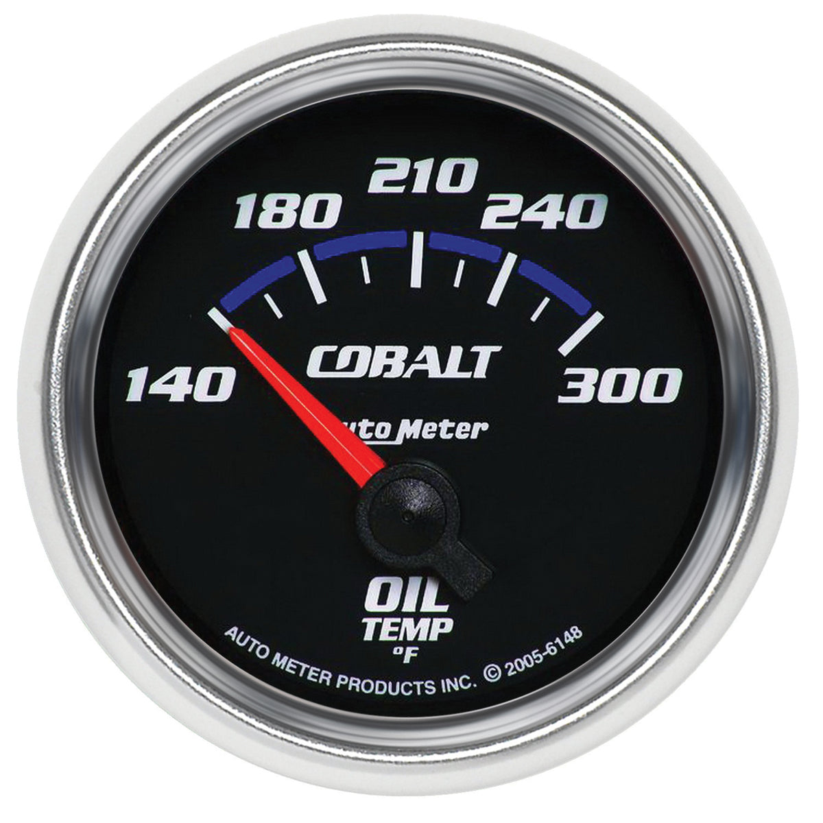 AutoMeter 6148 - GAUGE, OIL TEMP, 2 1/16", 140-300?F, ELECTRIC, COBALT 3