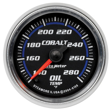 AutoMeter 6156 - GAUGE, OIL TEMP, 2 1/16", 140-280?F, DIGITAL STEPPER MOTOR, COBALT 3