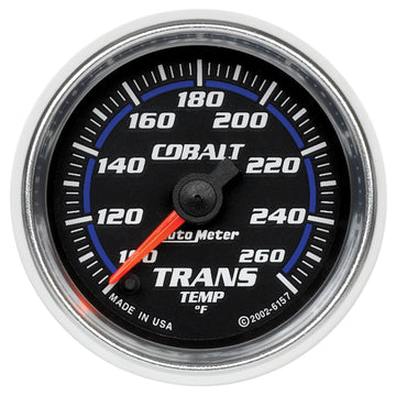 AutoMeter 6157 - GAUGE, TRANSMISSION TEMP, 2 1/16", 100-260?F, DIGITAL STEPPER MOTOR, COBALT 3