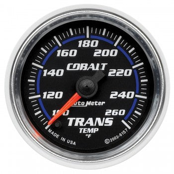 AutoMeter 6157 - GAUGE, TRANSMISSION TEMP, 2 1/16", 100-260?F, DIGITAL STEPPER MOTOR, COBALT 4