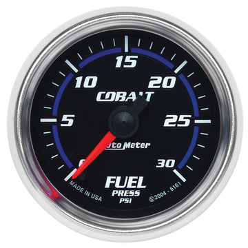 AutoMeter 6161 - GAUGE, FUEL PRESSURE, 2 1/16", 30PSI, DIGITAL STEPPER MOTOR, COBALT 3