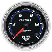 AutoMeter 6162 - GAUGE, FUEL PRESSURE, 2 1/16", 15PSI, DIGITAL STEPPER MOTOR, COBALT 4