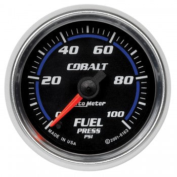 AutoMeter 6163 - GAUGE, FUEL PRESSURE, 2 1/16", 100PSI, DIGITAL STEPPER MOTOR, COBALT 4