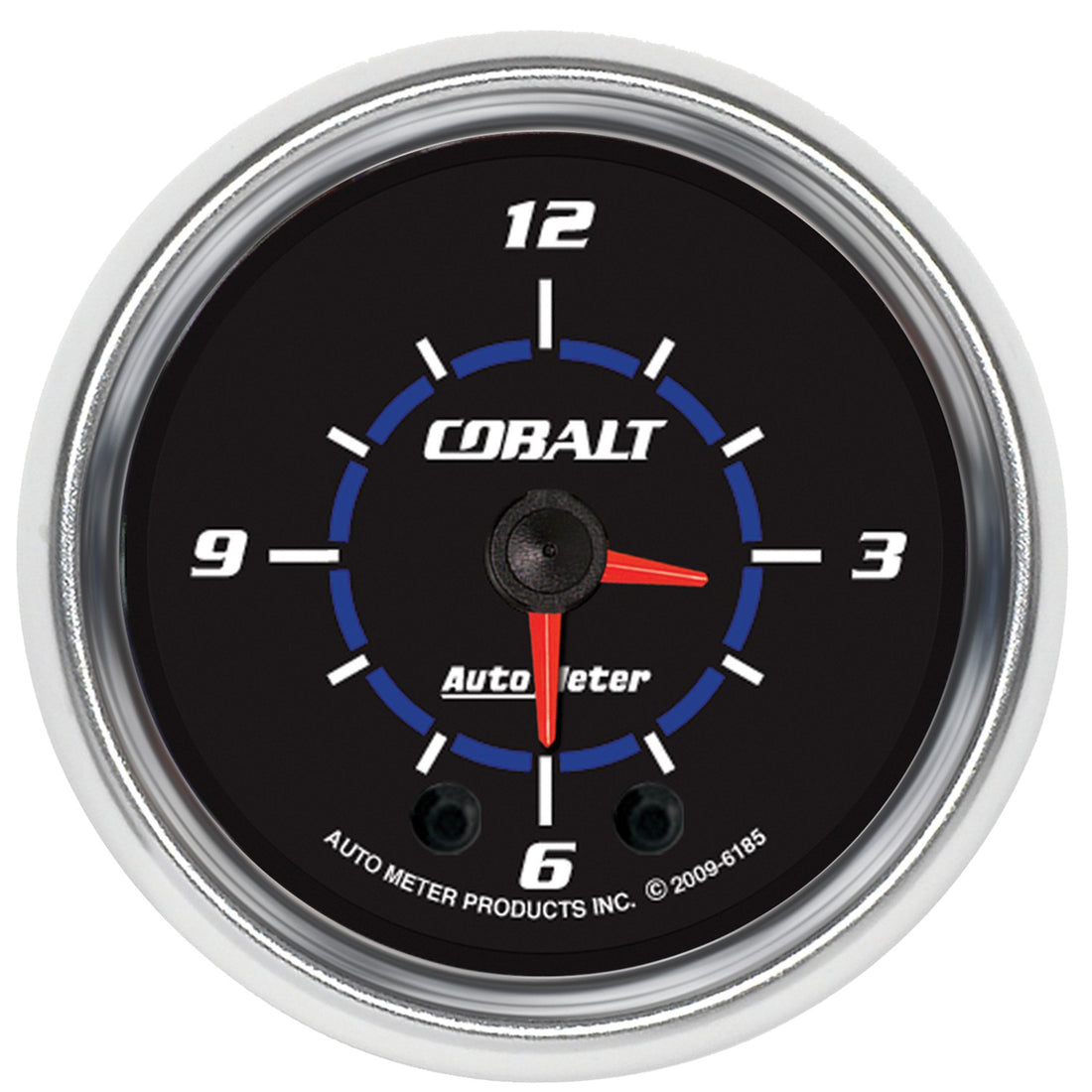 AutoMeter 6185 - GAUGE, CLOCK, 2 1/16", 12HR, ANALOG, COBALT 3
