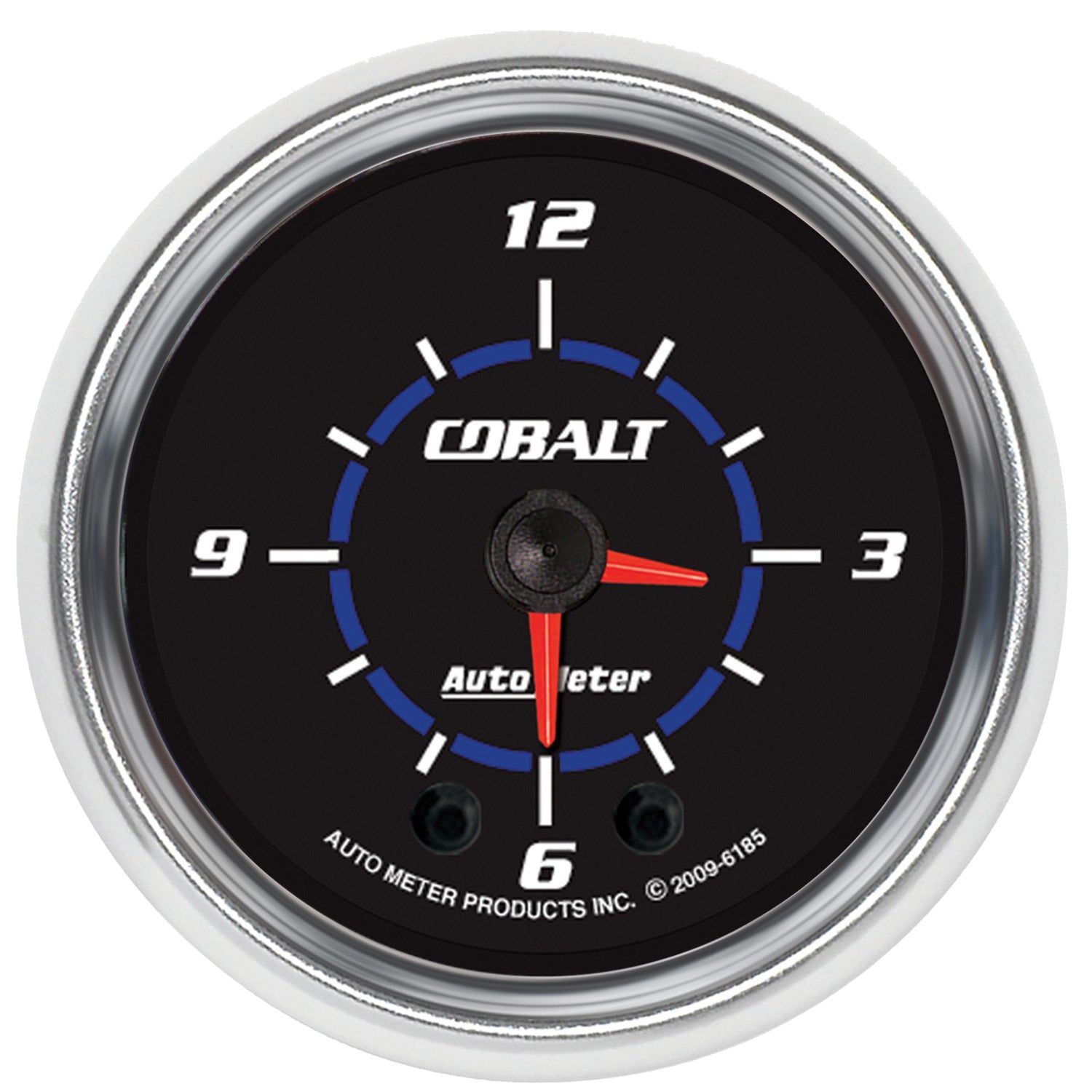 AutoMeter 6185 - GAUGE, CLOCK, 2 1/16", 12HR, ANALOG, COBALT 3