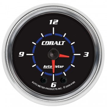 AutoMeter 6185 - GAUGE, CLOCK, 2 1/16", 12HR, ANALOG, COBALT 4