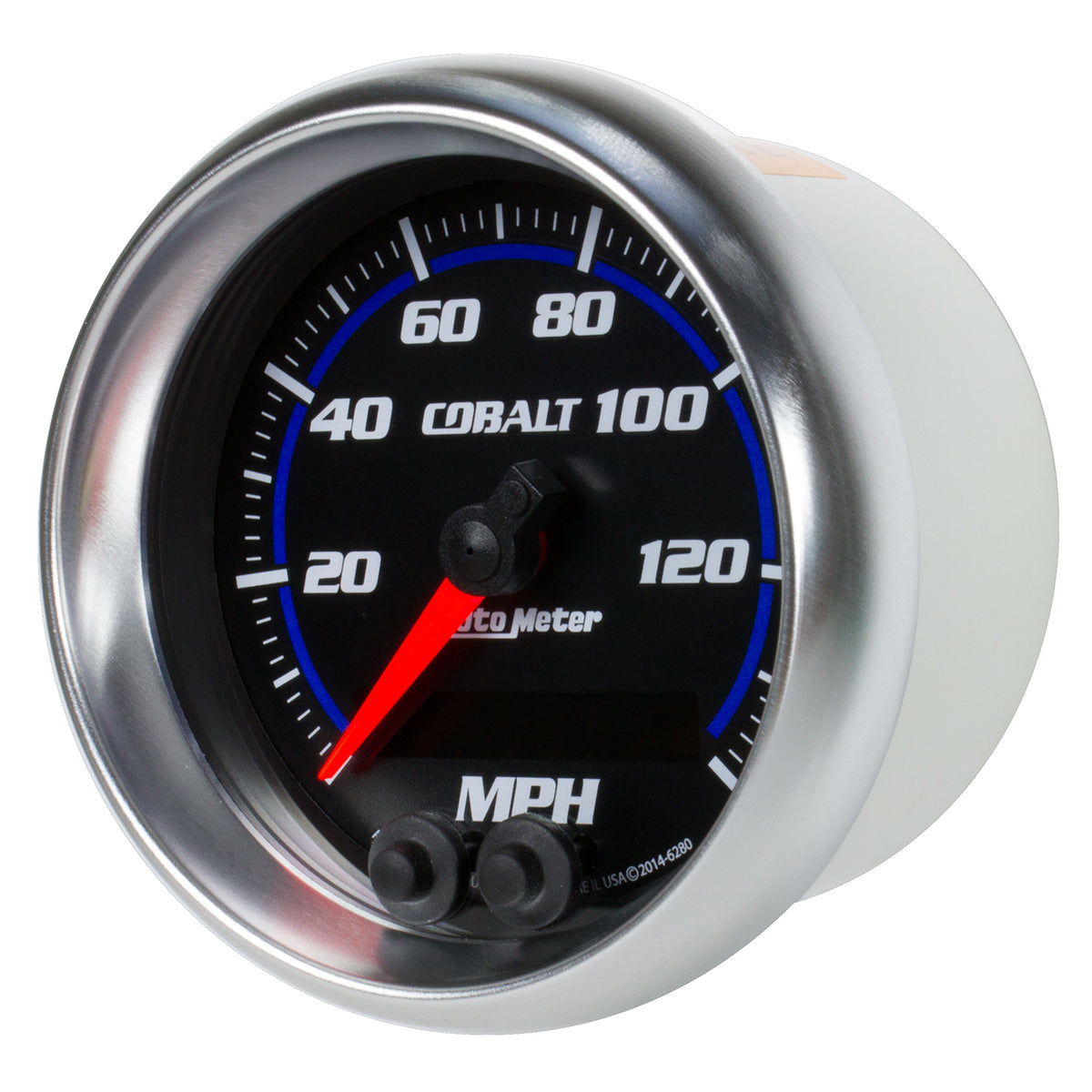 AutoMeter 6280 - GAUGE, SPEEDOMETER, 3 3/8", 140MPH, GPS, COBALT 4