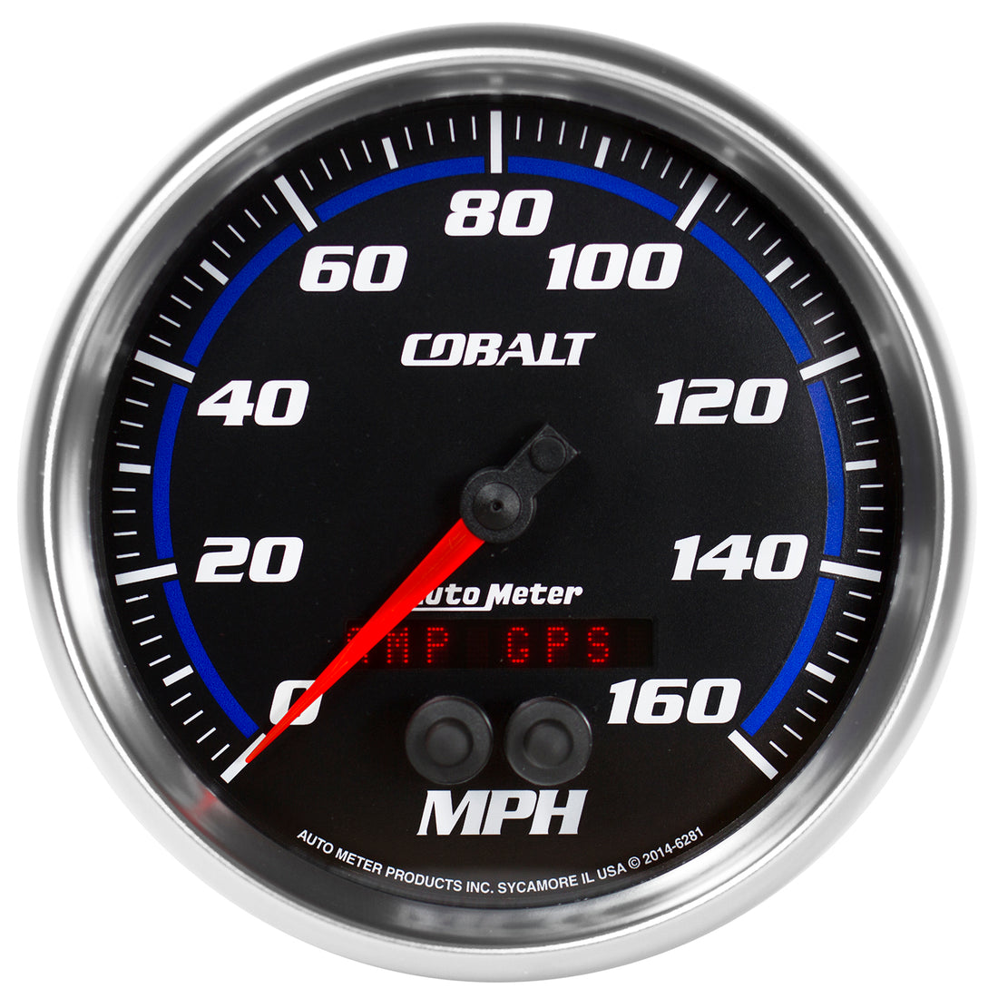 AutoMeter 6281 - GAUGE, SPEEDOMETER, 5", 160MPH, GPS, COBALT 3