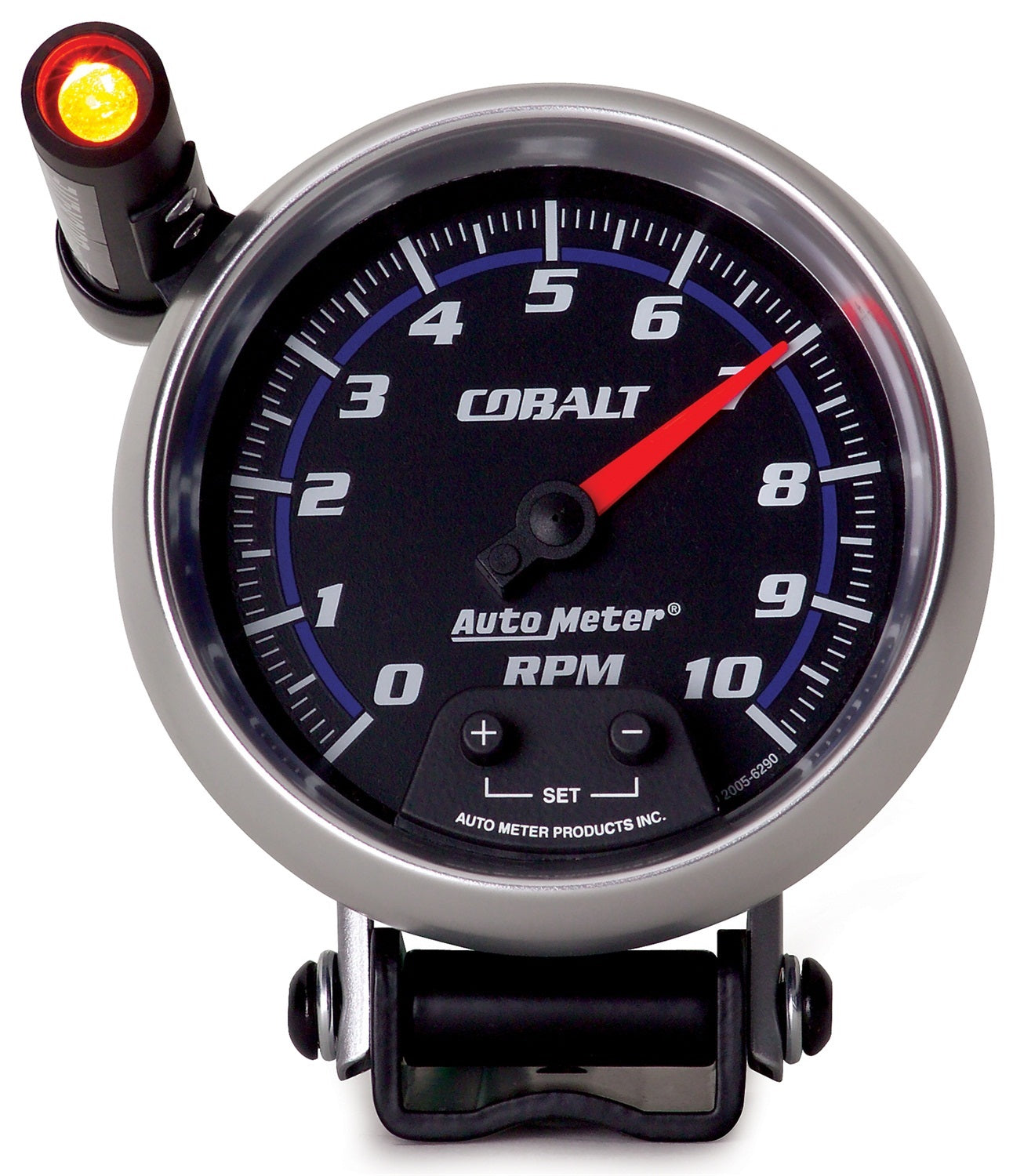 AutoMeter 6290 - GAUGE, TACHOMETER, 3 3/4", 10K RPM, PEDESTAL W/ EXT. QUICK-LITE, COBALT 3